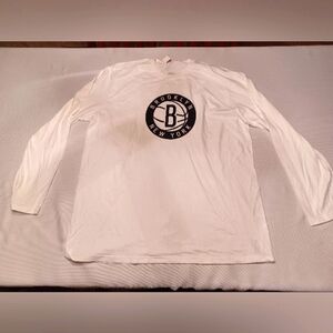 Brooklyn Nets T-Shirt 2XL NEW 🏀 White Shirt Unisex 🏆 Cotton